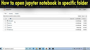 How to open Jupyter notebook in specific directory
