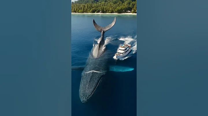 Helicopter Captures Massive Whale & Giant Octopus in Deep Sea | Rare Sighting 🐙🐋