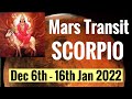 Mars transit Scorpio + Mars Ketu conjunction! 6th Dec- 16th Jan 2022 (Vedic Astrology)