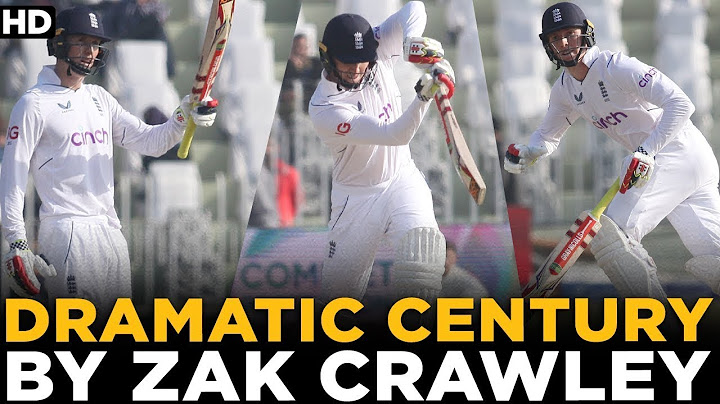 Dramatic Century By Zak Crawley | Pakistan vs England | 1st Test Day 1 | PCB | MY2L