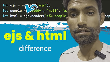 difference between  .ejs files and  .HTML files[Template engine]