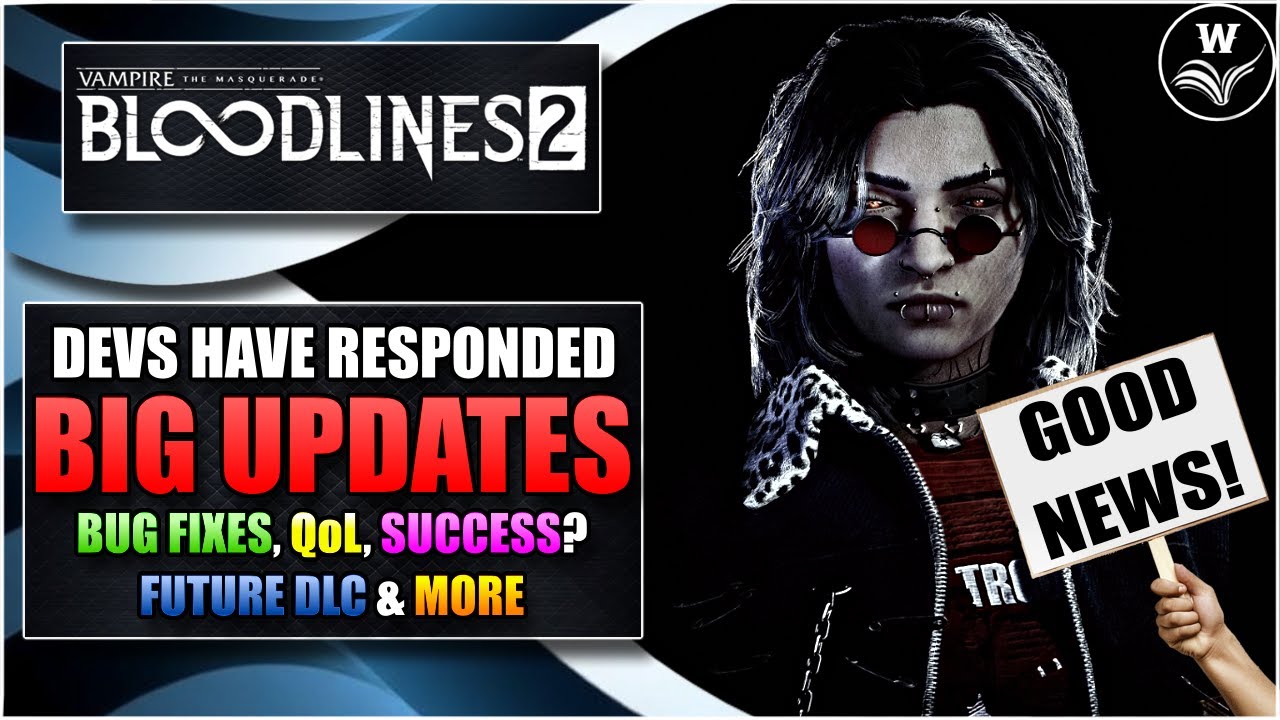 Большие обновления для Bloodlines 2: исправления ошибок, улучшения качества жизни и многое другое...