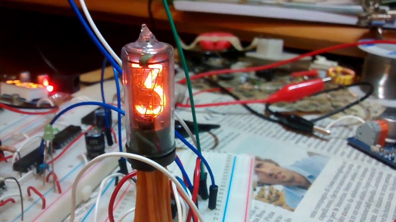 B5750 Nixie testing with counter logic YouTube