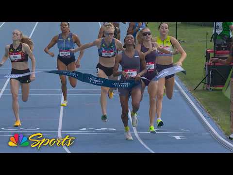 Nia Akins surges to women's 800m victory at USATF Outdoor National Championships | NBC Sports