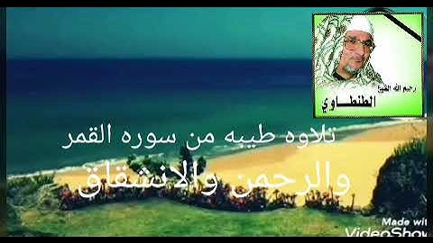 من روائع الشيخ محمد عبدالوهاب الطنطاوى وماتيسر من سوره القمر والرحمن والانشقاق
