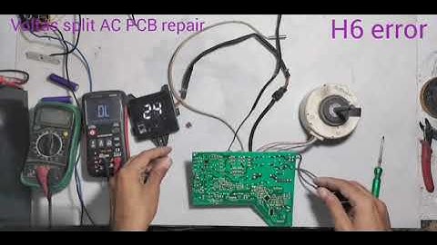 How to Repair Voltas Split AC H6 Error Code |