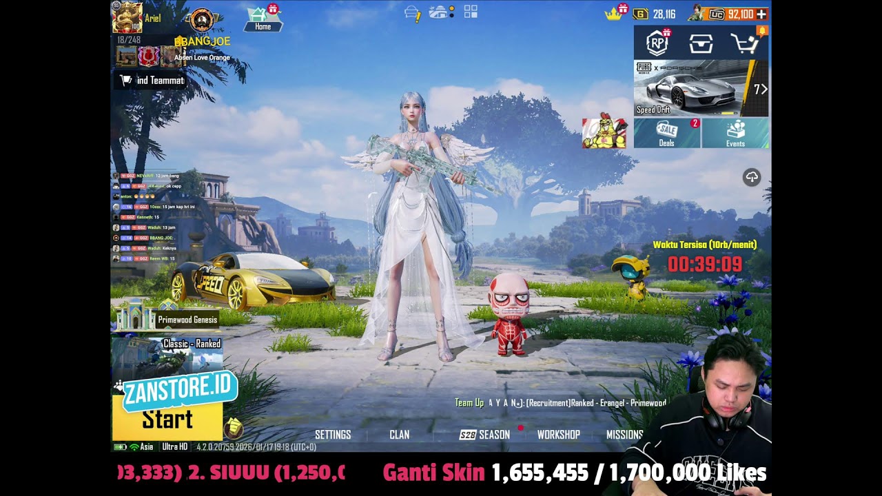 Push Conqueror PUBGM 4.2 New Event (landscape tanpa music) | 18/01/2025