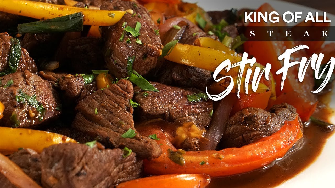 LOMO SALTADO, KING of all STEAK StirFry Guga Foods YouTube