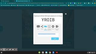 Share Nearpod link in GoogleMeet chatbox