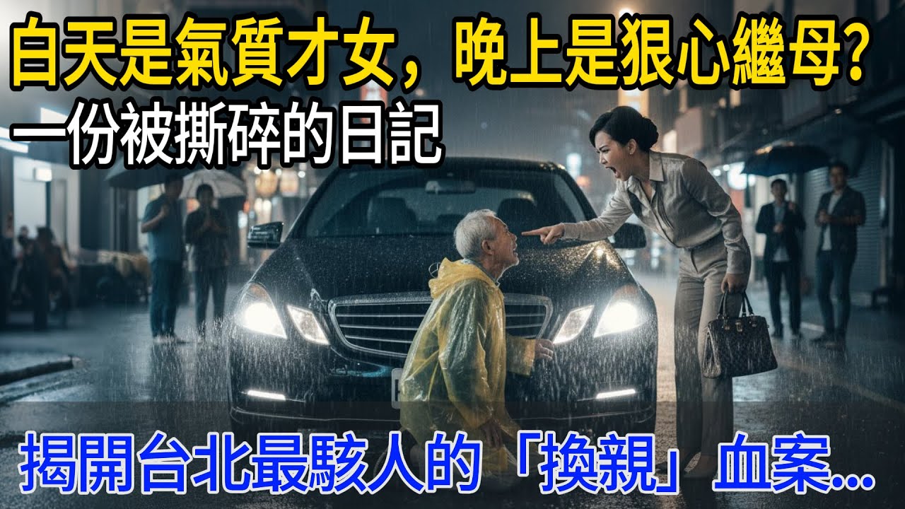 豪門天大醜聞！新進門的丈母娘，竟是女婿當年的「老相好」？雨夜書房一聲慘叫，一份被撕碎的日記，揭開了台北最駭人的「換親」血案...