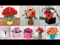 DIY Paper Flower Pots! Quick Room Decor