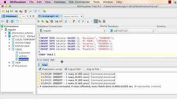 Yakın Kampüs - MySQL - Ders 14: CREATE/DROP/DELETE/INSERT INTO komutlari