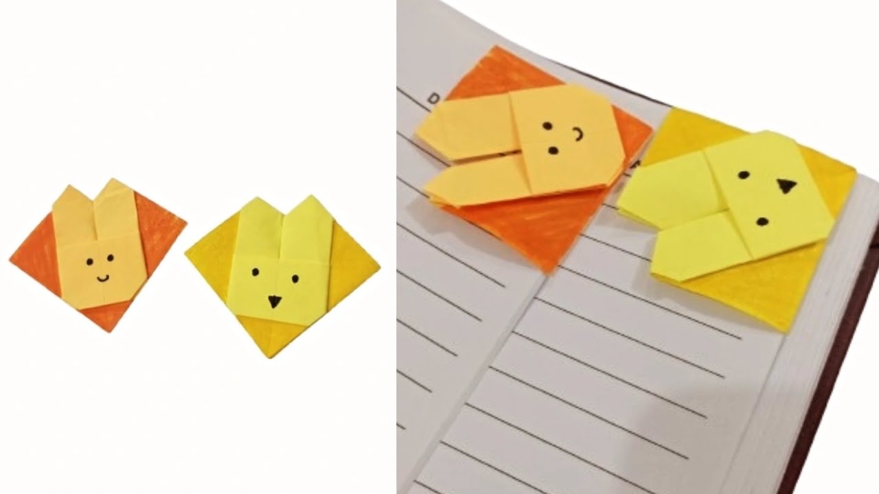 Easy Sticky Notes Origami | Bookmark | Easy Bookmark For Beginners ...