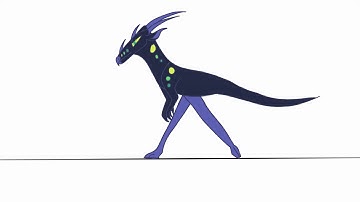 Walk Cycle - Flamingo Dragon