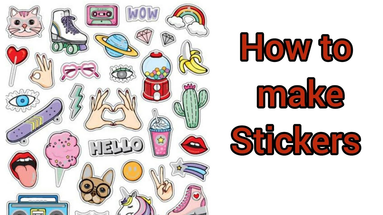 how-to-make-your-own-stickers-at-home-diy-very-easy-to-make-youtube