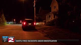 Utica police investigating 2 overnight shots-fired incidents