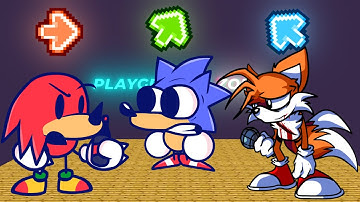 FNF Character Test | Gameplay VS Playground | Sonic (Sonk) | Knuckles (Knok) | Tails | FNF Mods