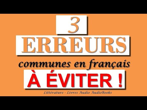 3 Erreurs communes