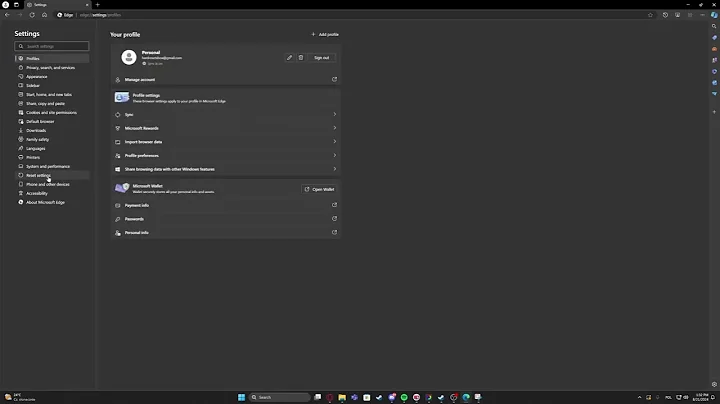 How To Reset Settings On Microsoft Edge