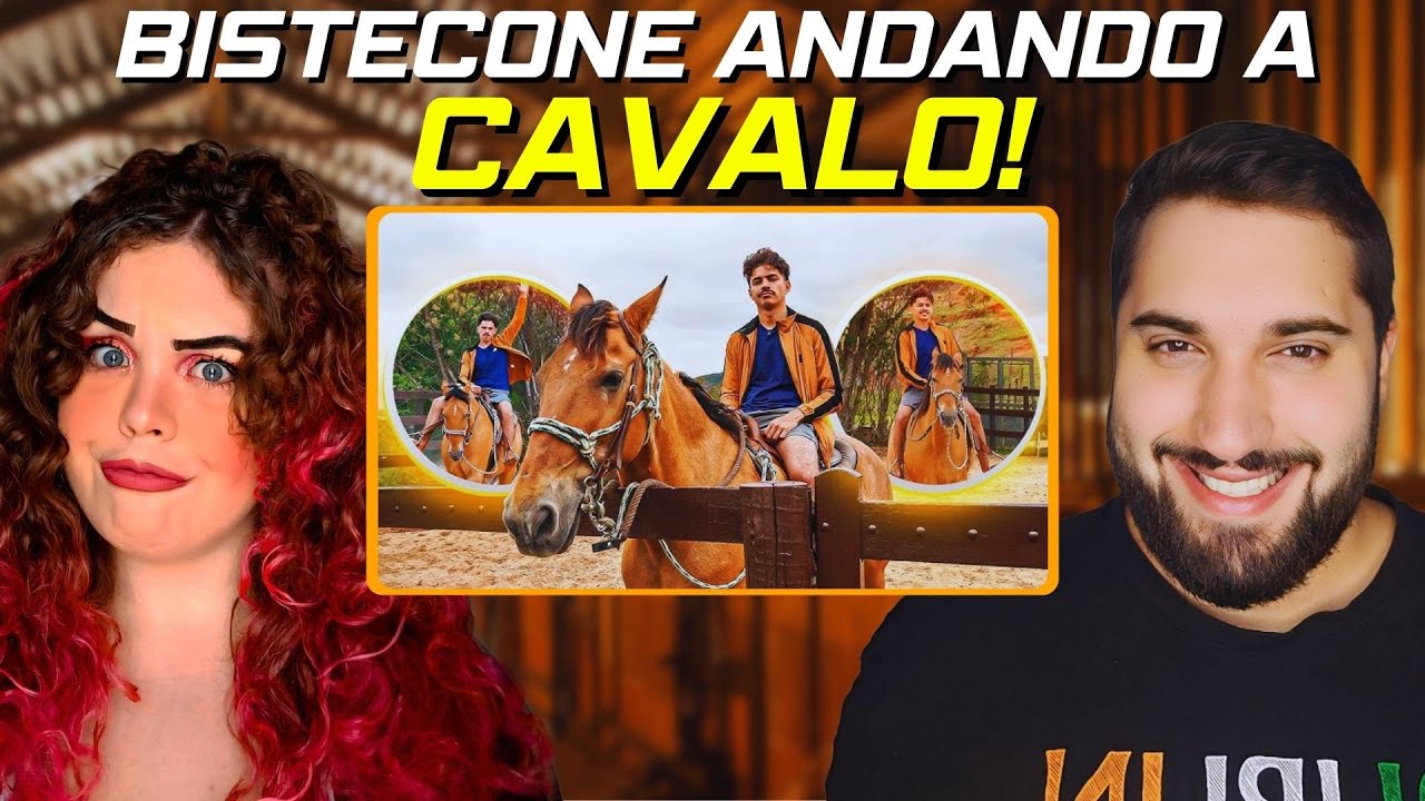 REAGINDO a BISTECONE em MINHA PRIMEIRA VEZ ANDANDO A CAVALO!!! 🤠🐎