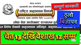 loksewa new vacancy 2077 || राष्ट्रिय अनुसन्धान विभाग विज्ञापन || loksewa aayog nepal || Sunlight_Tv