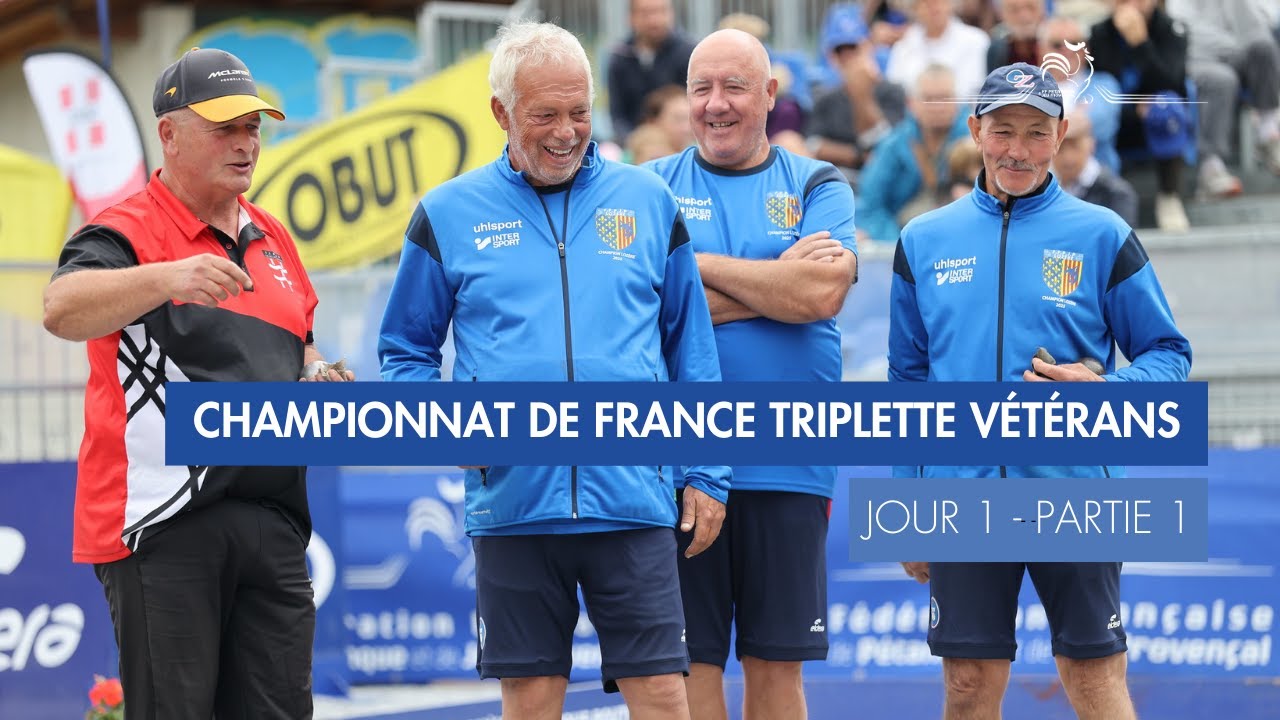 Miniature : CHAMPIONNAT DE FRANCE TRIPLETTE VETERANS - JOUR 1 PARTIE 1