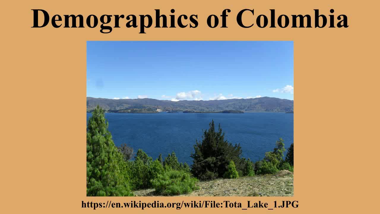 Demographics of Colombia