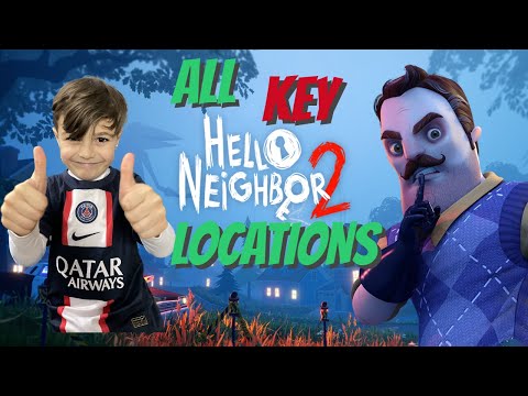 where to find ALL the keys in the neighbors house in HELLO NEIGHBOR 2! QUICK AND EASY GUIDE!