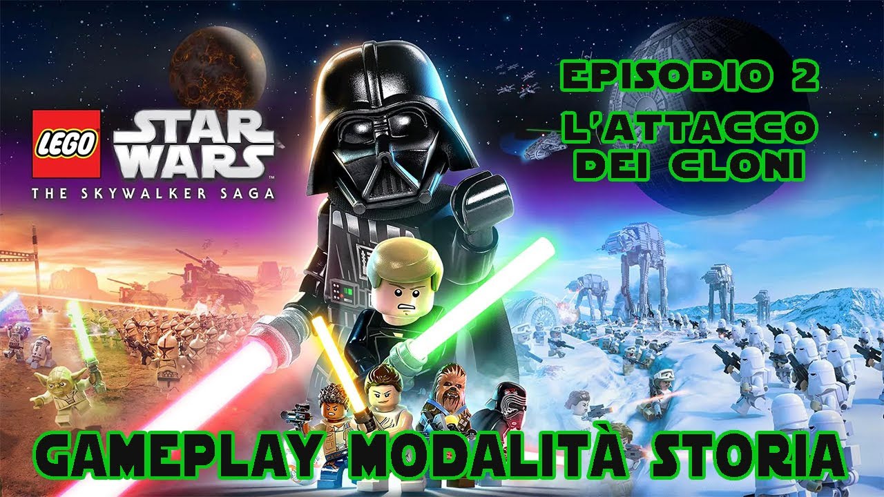 FULL Gameplay story mode Ep. II L'Attacco dei Cloni - LEGO Star Wars La ...