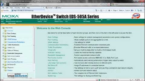 Moxa Managed EDS Switches - Setting up Turbo Chain Redundancy