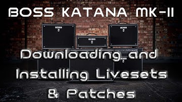 HOE: LIVESETS EN PATCHES LADEN IN BOSS TONE STUDIO VOOR KATANA MKII