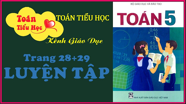 Toán lớp 5 trang 28 29 bài luyện tập năm 2024