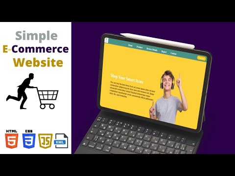 Ecommerce website for beginner | HTML, CSS, JS, XML