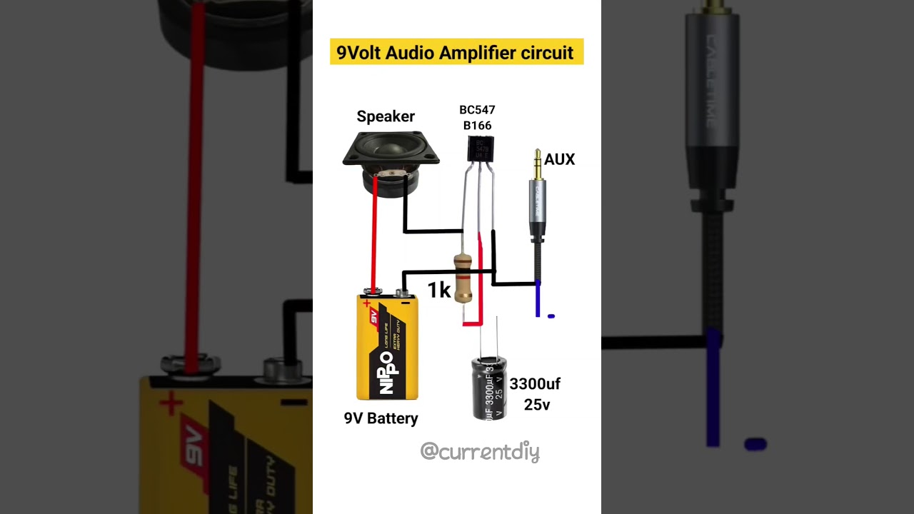 How to Make a 9V Audio Amplifier Circuit 🔊 | Easy DIY