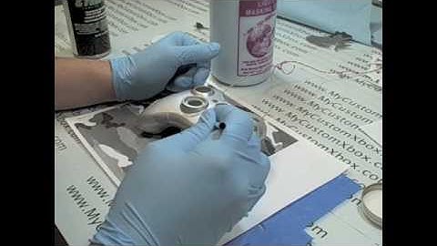 How To Paint an Urban Camo Custom Xbox 360 Controller - Part 1 - By MyCustomXbox