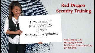 How to make a reservation for NY State fingerprints