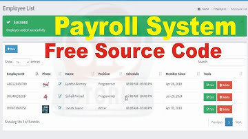Online Payroll System in PHP and MySQL // Free Download Source Code
