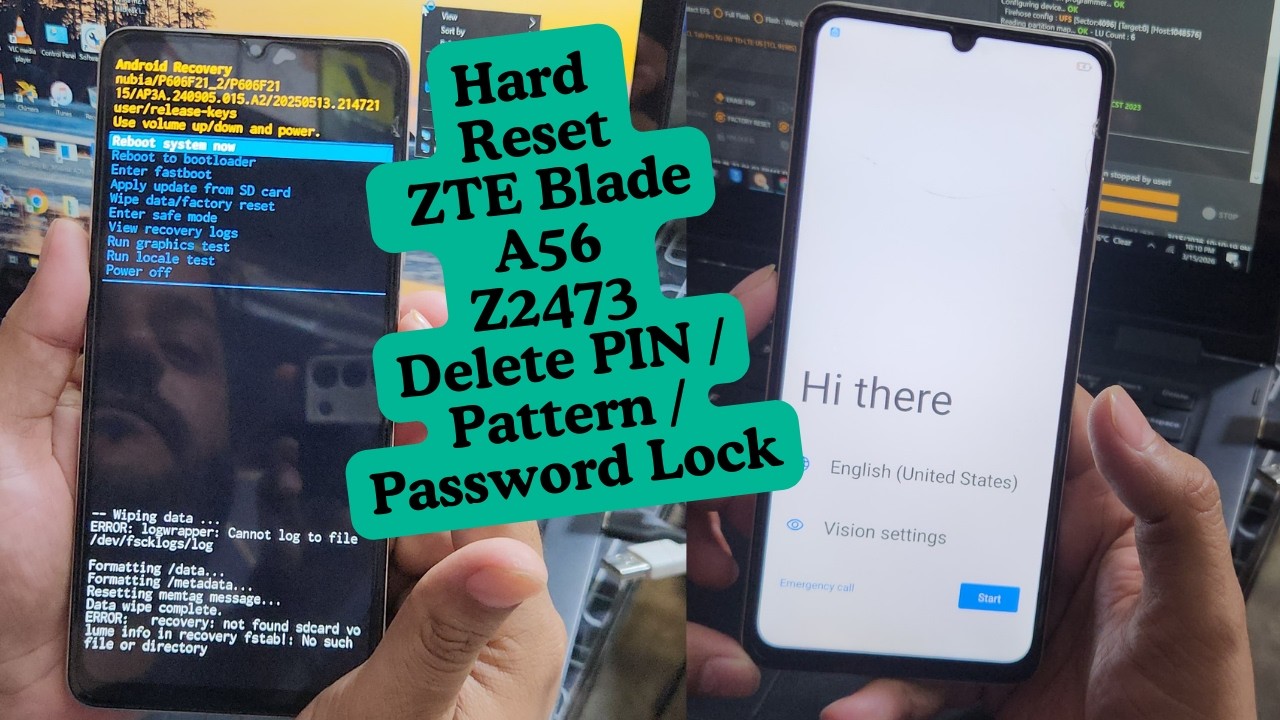 Nubia A56 Z2473 Hard Reset Without PC | Remove Pattern/Pin