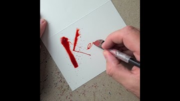 Splatter Calligraphy Name Request no.617