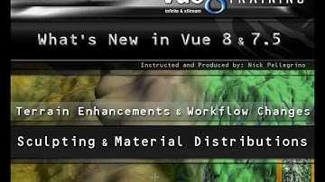 Vue 8 wn | Sculpting and Material Distributions