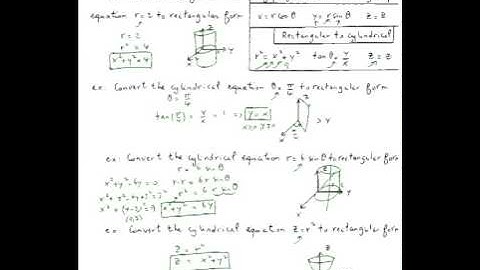 Converting equations from cylindrical to rectangular form