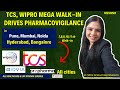 TCS & Wipro Walk-in Drive Tomorrow for Pharmacovigilance | IQVIA, ProPharma Hiring Pharmacovigilance
