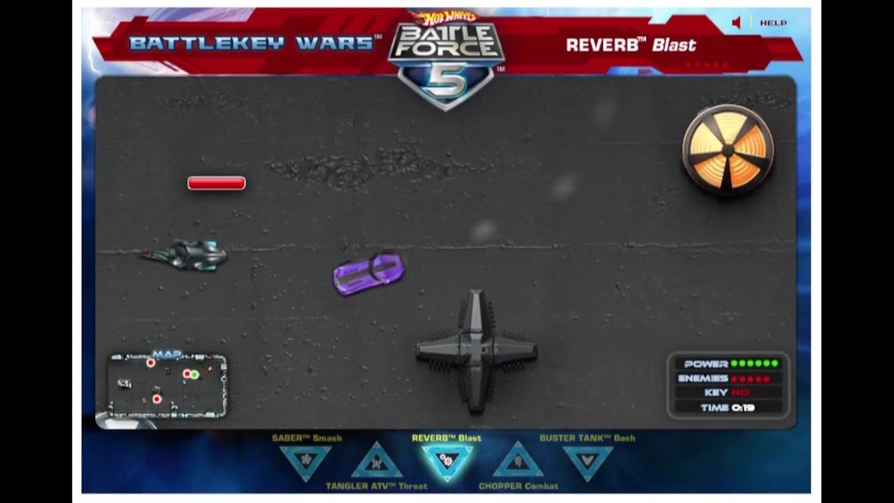 Hot Wheels Battle Force 5 | Battlekey Wars: Reverb Blast