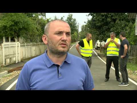 მუხაესტატე–ბათნიძეების საავტომობილო გზაზე ასფალტობეტონის საფარი დაიგო