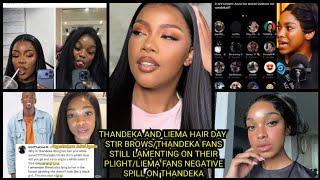Thandeka And Liema Hair Day Stir Browsthandeka Fans Still Lamenting On Their Plightliema Fans...