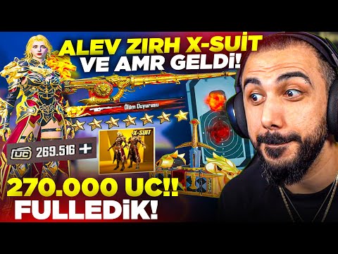 YENİ ALEV ZIRH X-SUİT VE 8 SEVİYE AMR GELDİ!! 😱 (270.000 UC EN DEĞERLİ X-SUİT!!) | PUBG MOBILE