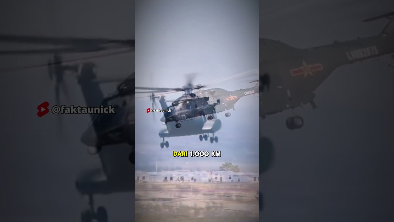 Z-8L Helikopter "Monster" China! Bisa Angkut Tank dan Howitzer?!