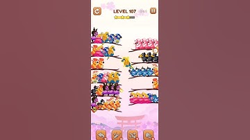 BIRD SORT 2 COLOR PUZZLE GAME🐦      LEVEL 107