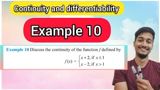 Famous Continuity and differentiability example 10 | Example 10 chapter 5 class 12 Profile