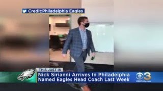 New Eagles Head Coach Nick Sirianni Arrives In Philadelphia